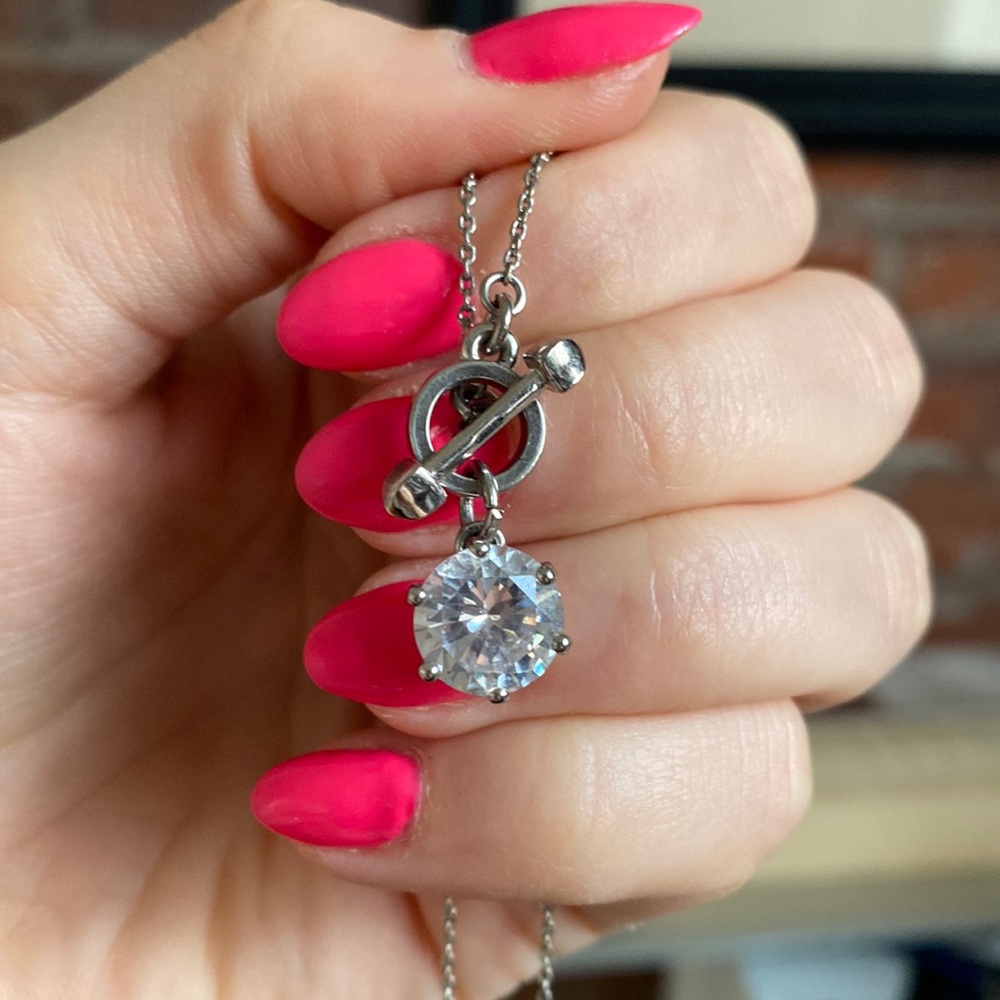 Juicy Couture Sterling Silver Diamond Necklace